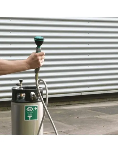 Eyewash station with mobile stainless steel tank - ClassicLine - BR 960 005 | B-Safety | Philippopoulos s.a.