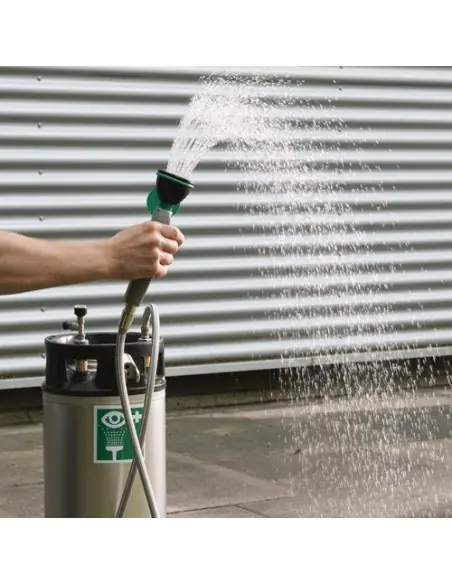 Eyewash station with mobile stainless steel tank - ClassicLine - BR 960 005 | B-Safety | Philippopoulos s.a.