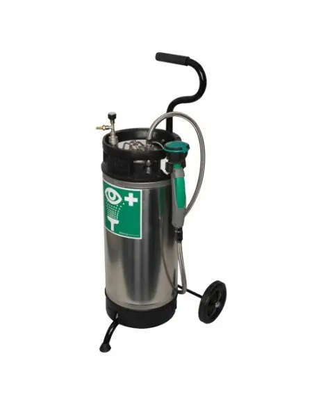 Eyewash station with mobile stainless steel tank - ClassicLine - BR 960 005 | B-Safety | Philippopoulos s.a.