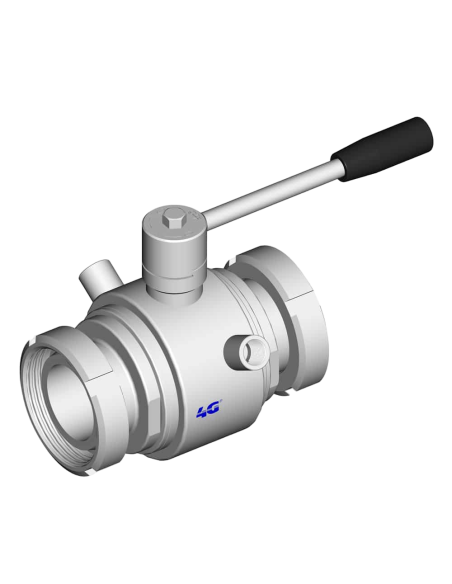 Ball Valve INTEGRAL SEALS - DIN 11851 M/M - 130127 | 4G Ghidini