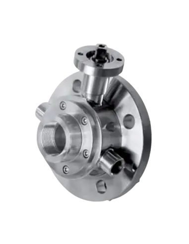 Ball Valve STD SEALS - TANK SIDE FLANGE UNI EN1092 & ISO228 FEMALE ON OUTPUT SIDE - 153001 | 4G Ghidini | Philippopoulos s.a.