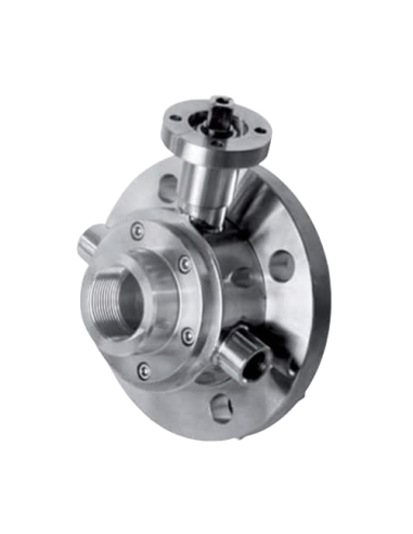 Ball Valve INTEGRAL SEALS TANK SIDE FLANGE UNI EN1092 & ISO228 FEMALE ON OUTPUT SIDE - 163001 | 4G Ghidini