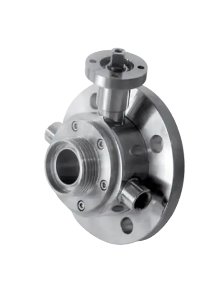 Ball Valve INTEGRAL SEALS TANK SIDE FLANGE FIXED UNI EN 1092 & DIN 11851 FEMALE ON OUTPUT SIDE - 163025 | 4G Ghidini | Philip...