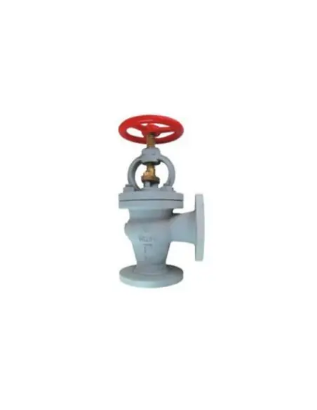 Globe Valve Angle Cast Steel with non return plug JIS 10K - F7472 | Philippopoulos s.a.