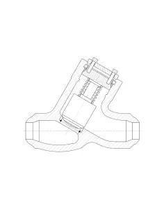 Lift Check Valve Pressure Seal 'Y' Pattern - ASME | Valvosider | Philippopoulos s.a.