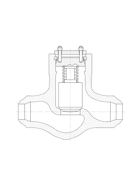 Lift Check Valve Pressure Seal 'straight' - DIN | Valvosider | Philippopoulos s.a.