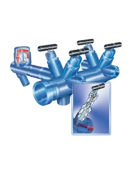 Collector / distributor of condensate with bellow seal and vertical installation | ARI | Philippopoulos s.a.