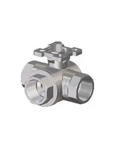 Ball valve 3 way direct mounting UNIFLOW Fig. BV23MD | Comeval | Philippopoulos s.a.
