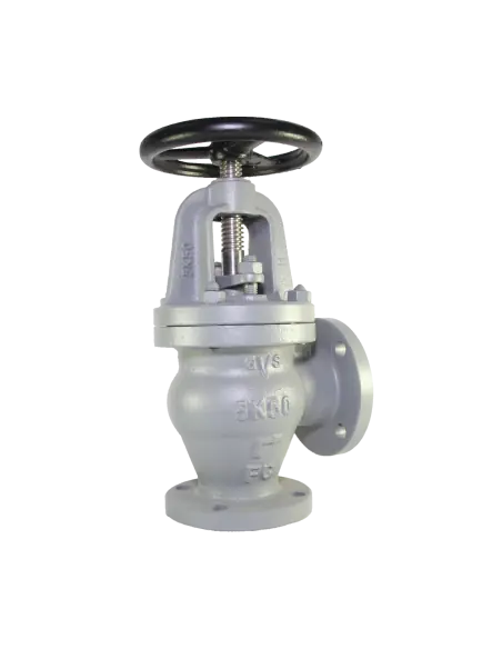 Globe Valve Angle Cast Iron JIS 5K - F7306 | Philippopoulos s.a.