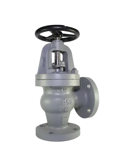 Globe Valve Angle Cast Iron JIS 16K - F7310 | Philippopoulos s.a.