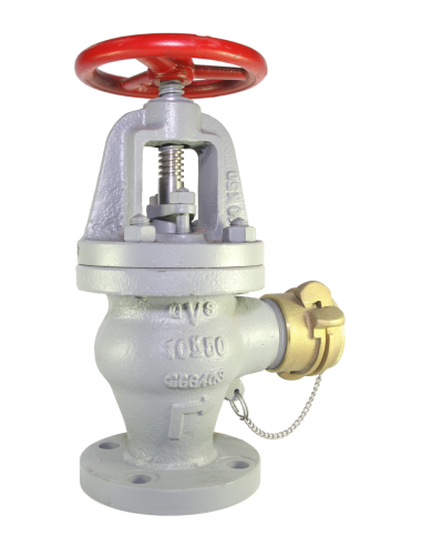 Hose Valve Cast Iron Angle JIS 10K - Nakajima - F7333 | Philippopoulos s.a.