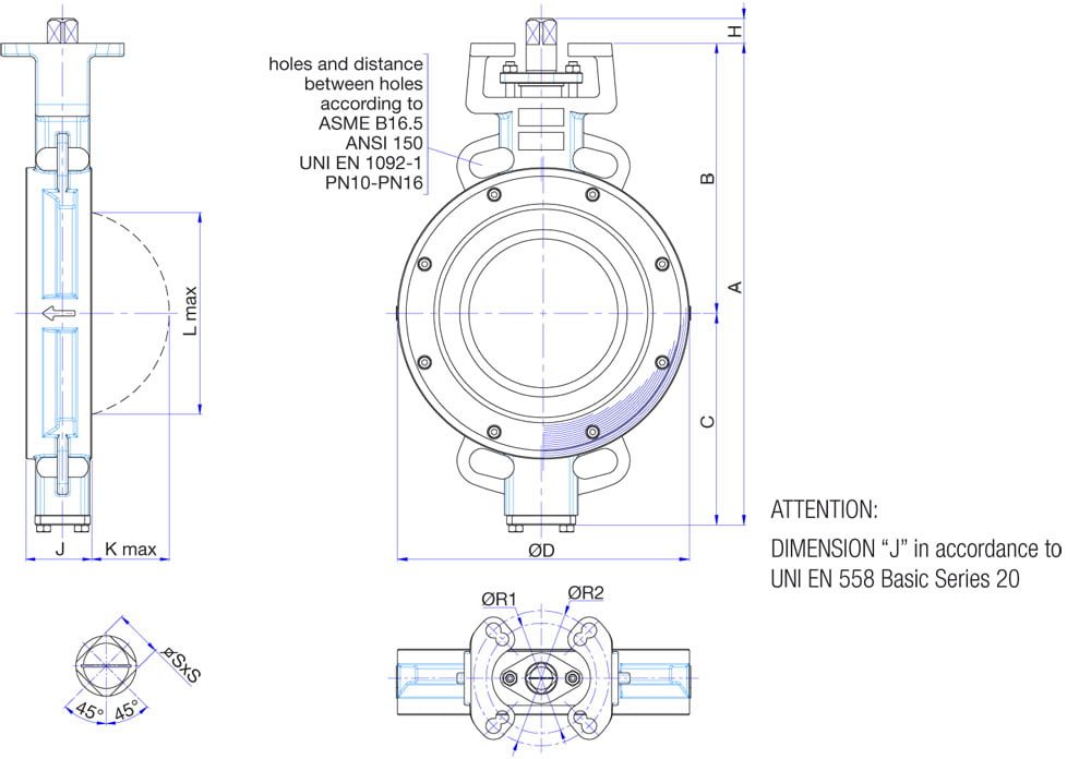 Overall Dimensions ND80-ND300