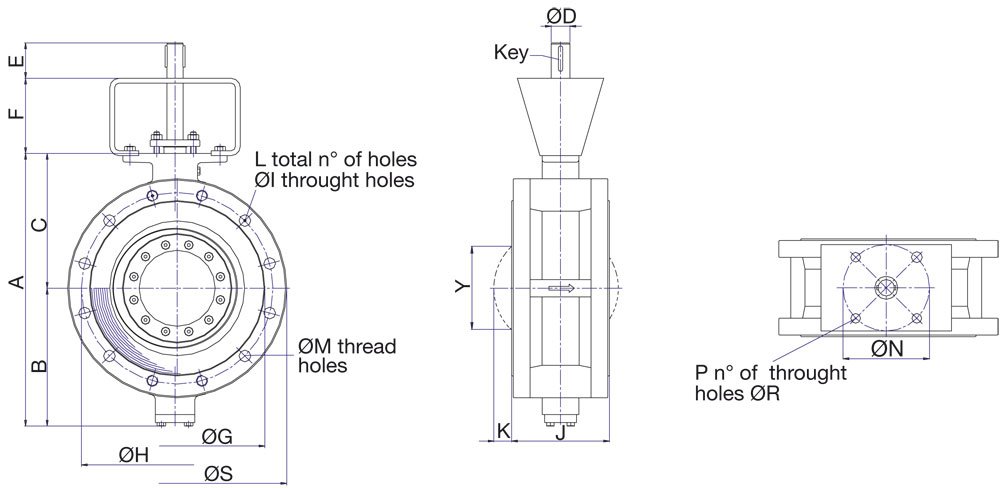 flanges type valve