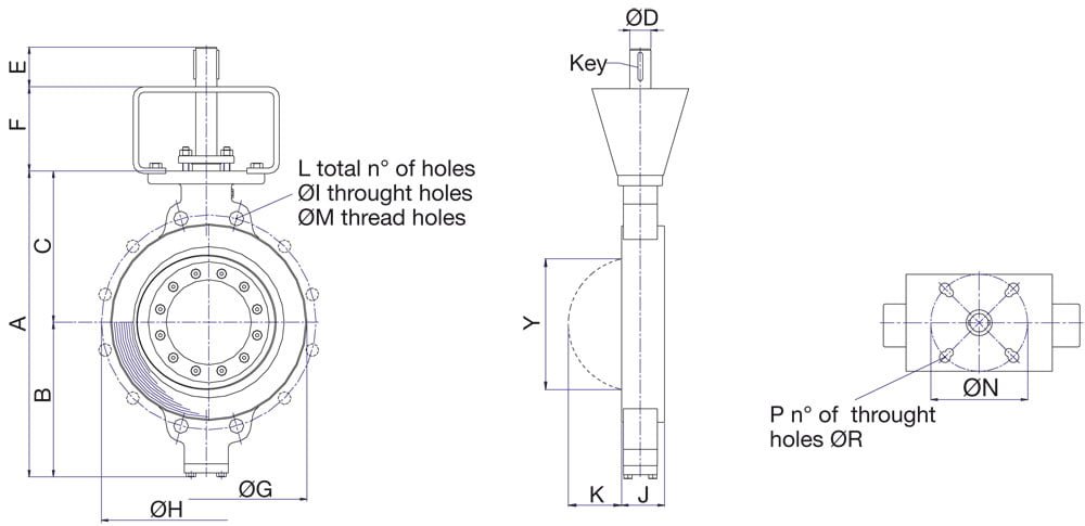 wafer type valve