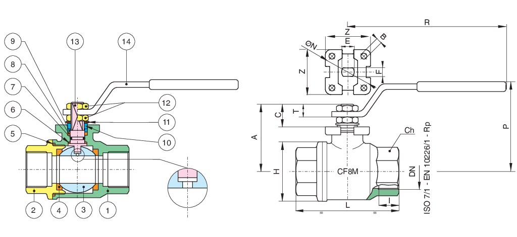 Valpres - Inox-val 2 Piece Ball Valves - 700000