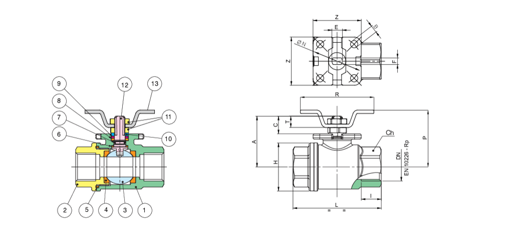 Valpres - Inox-val 2 Piece Ball Valves - 700006