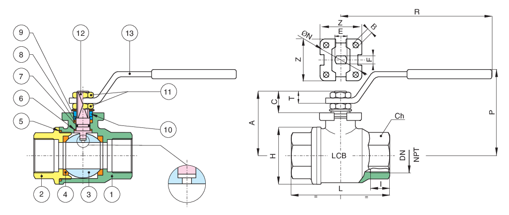 Valpres - Inox-val 2 Piece Ball Valves - 700056