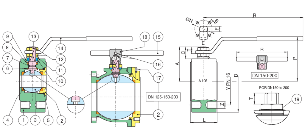 Valpres - Wafer Ball Valves - Wafer PN40 - 720078