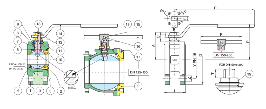 Valpres - Wafer Ball Valves - Wafer PN16 - 720186