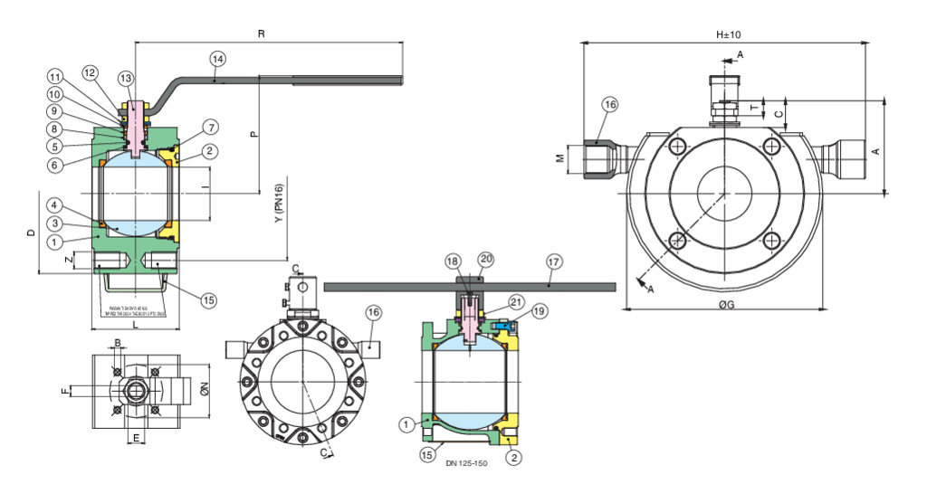 Valpres - Wafer Ball Valves - Wafer PN16 - 720225