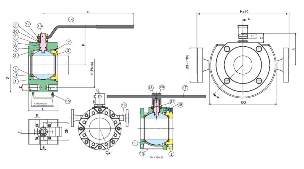 Valpres - Wafer Ball Valves - Wafer PN16 - 720276