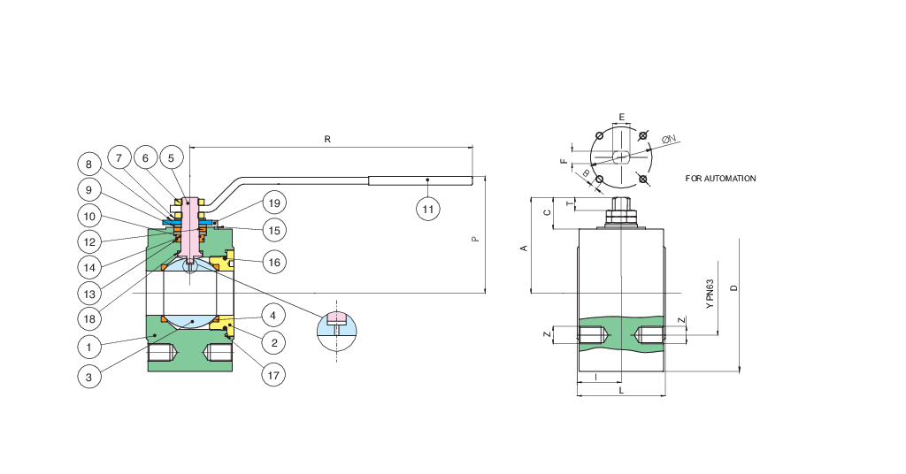 Valpres - Wafer Ball Valves - Wafer PN63 - 720700