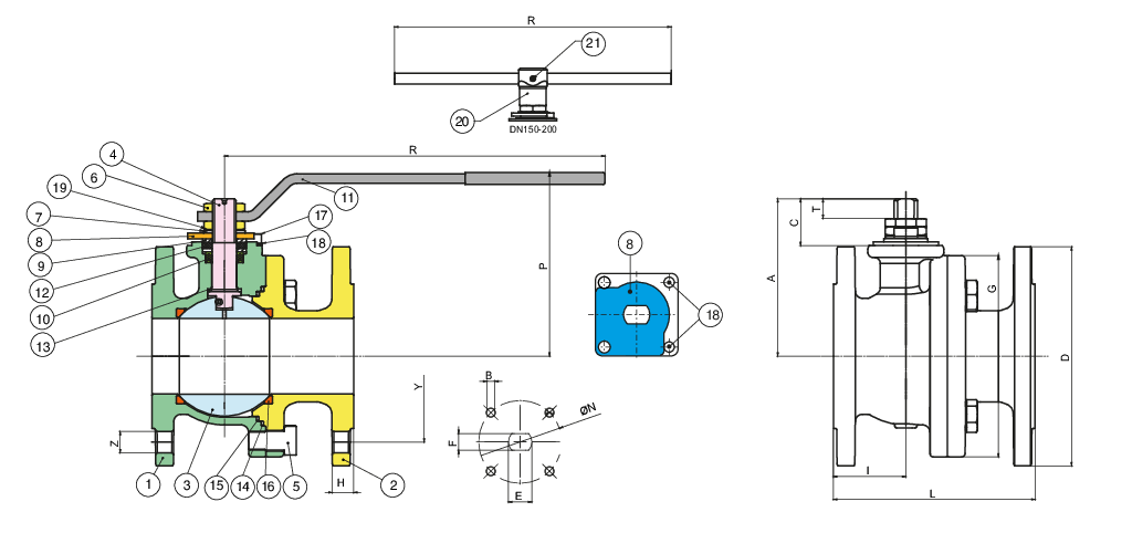 Valpres - Split-Body Valves - Split-Body PN16 - 760008