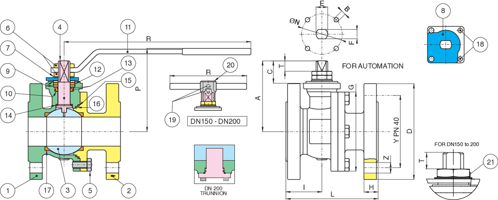 Valpres - Split-Body Valves - Split-Body PN40 - 760040
