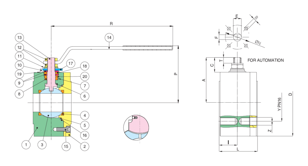 Valpres - Wafer-Split Ball Valves - Wafer-Split PN100 - 764024