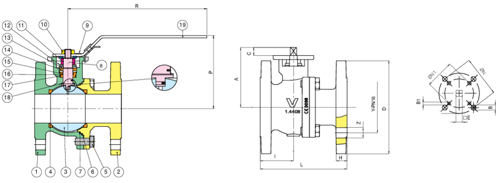 Valpres - Split-Body Valves - Split-Body PN16 - 765000