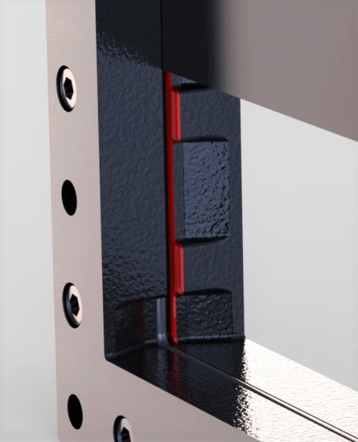 The robust metal yoke enables the optimal, simple assembly of mechanical or inductive limit switches. The yoke can be removed from one side. This makes it easier to access the mechanical parts.