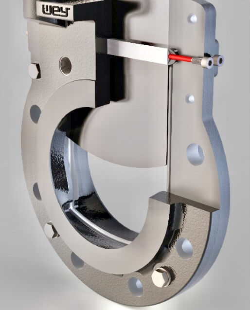 The robust metal yoke enables the optimal, simple assembly of mechanical or inductive limit switches. The yoke can be removed from one side. This makes it easier to access the mechanical parts.