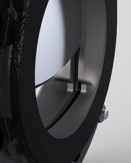 The robust metal yoke enables the optimal, simple assembly of mechanical or inductive limit switches. The yoke can be removed from one side. This makes it easier to access the mechanical parts.