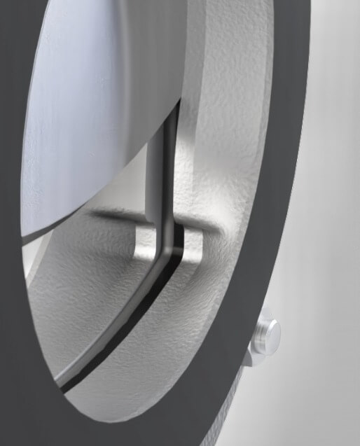 The robust metal yoke enables the optimal, simple assembly of mechanical or inductive limit switches. The yoke can be removed from one side. This makes it easier to access the mechanical parts.