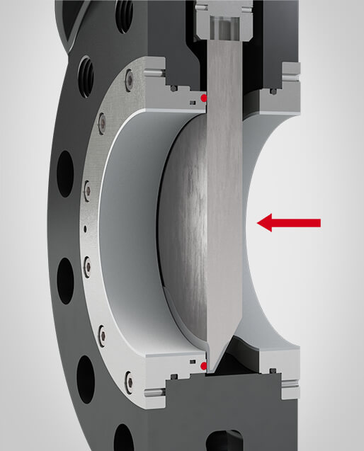 The robust metal yoke enables the optimal, simple assembly of mechanical or inductive limit switches. The yoke can be removed from one side. This makes it easier to access the mechanical parts.