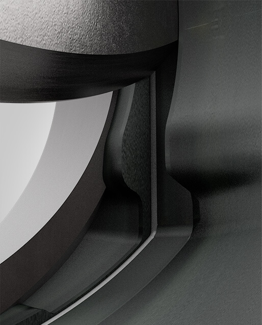 The robust metal yoke enables the optimal, simple assembly of mechanical or inductive limit switches. The yoke can be removed from one side. This makes it easier to access the mechanical parts.