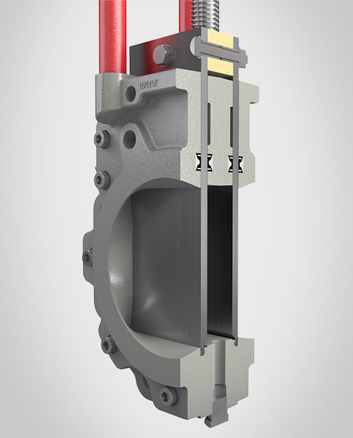 The robust metal yoke enables the optimal, simple assembly of mechanical or inductive limit switches. The yoke can be removed from one side. This makes it easier to access the mechanical parts.