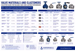 Valve Materials and Elastomers