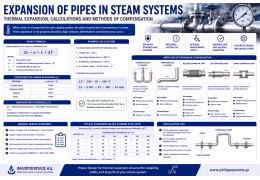 Expansion of Pipes in Steam Systems